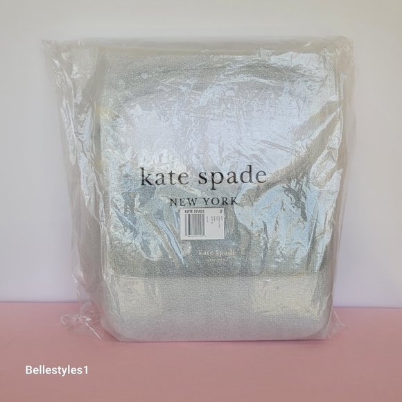 KATE SPADE Hudson Pebbled Leather Medium Flap Convertible Shoulder Bag-Artesian⭐ - Picture 16 of 16